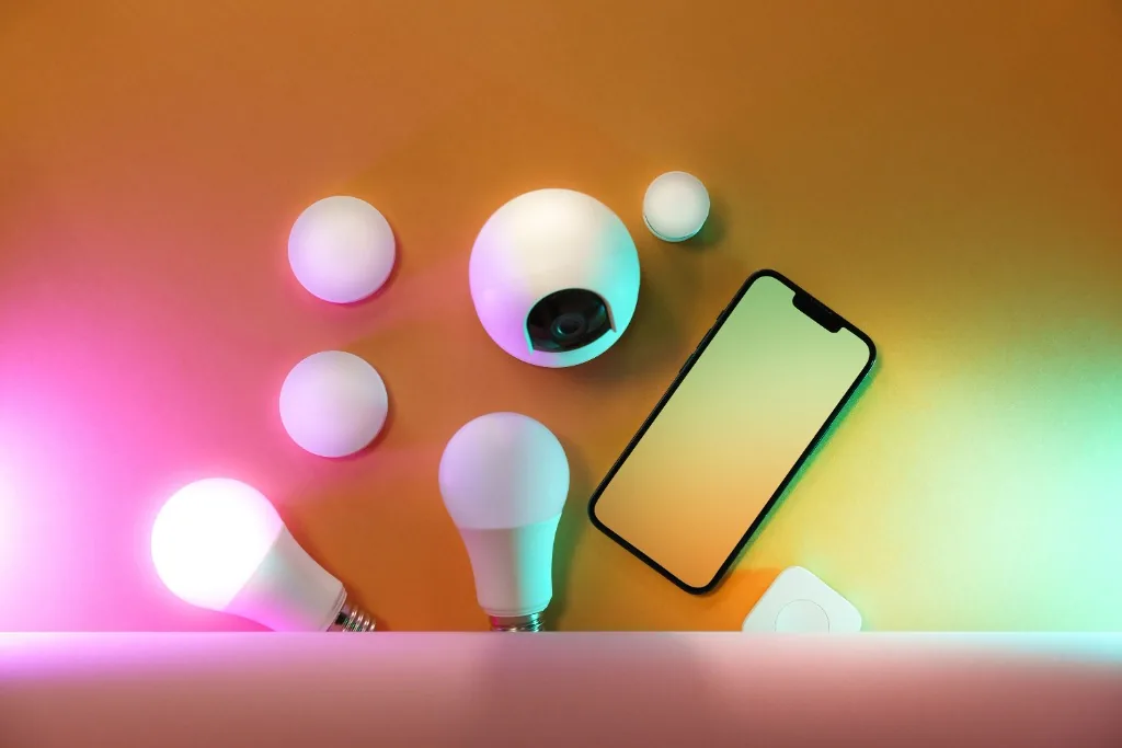 Smart home bulbs camera and automation devices